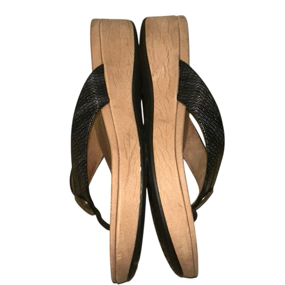 Vionic Pilar Black Toe Post Platform Sandals With… - image 6